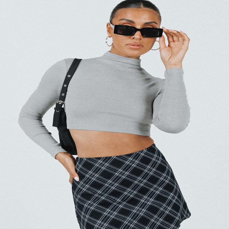 Nicola Long Sleeve Top Grey