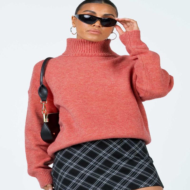 Oswin Turtleneck Sweater Orange