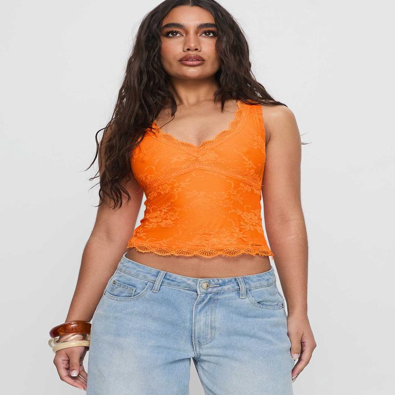 Far Away Top Orange
