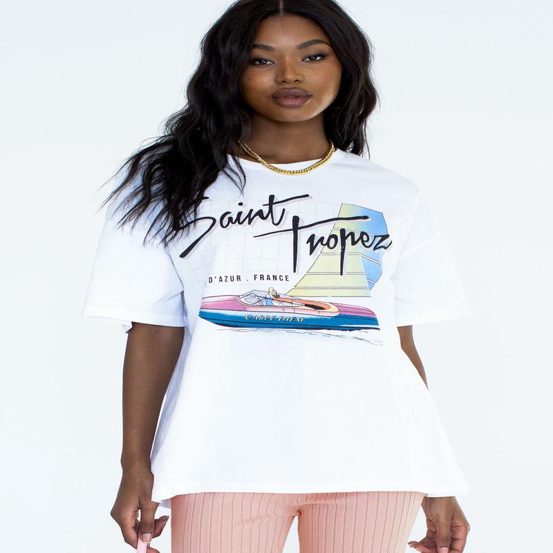 Saint Tropez White Tee