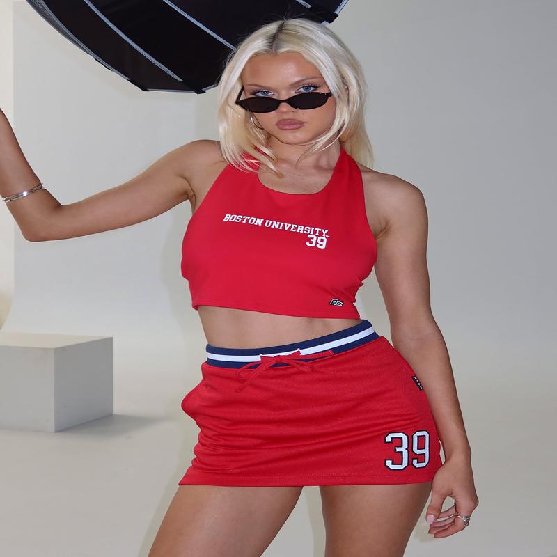 Boston University Tailgate Halter Top Red