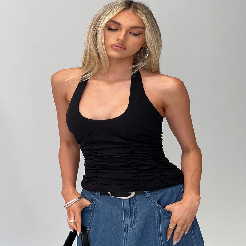 Nataliya Halter Top Black