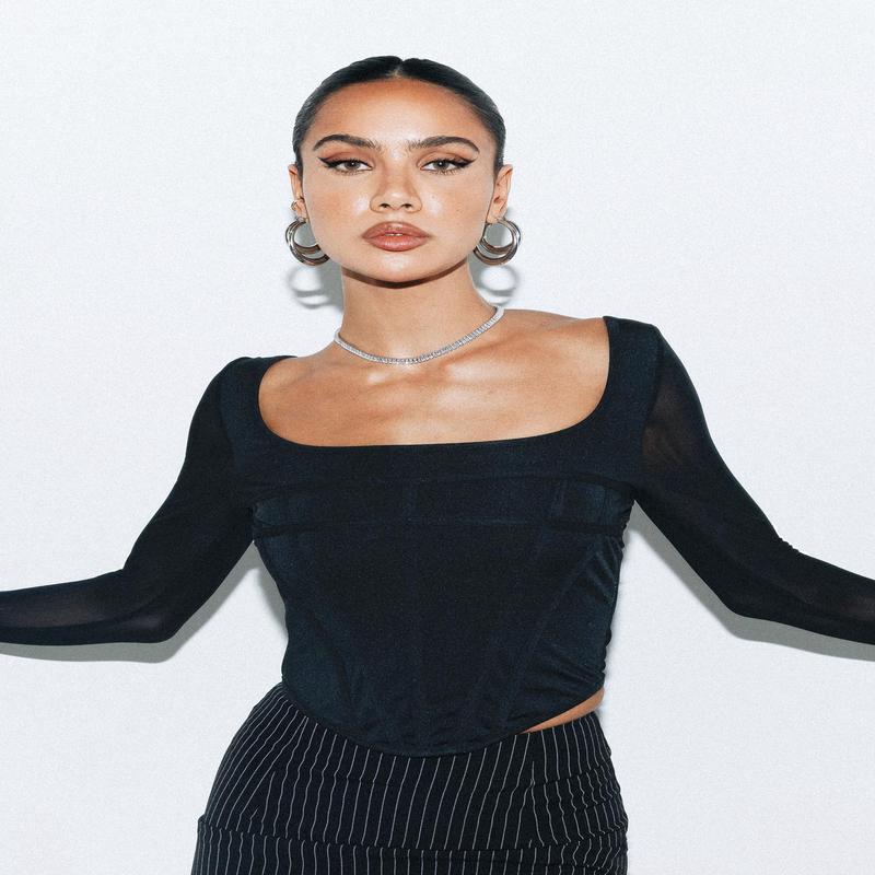 Costello Long Sleeve Top Black