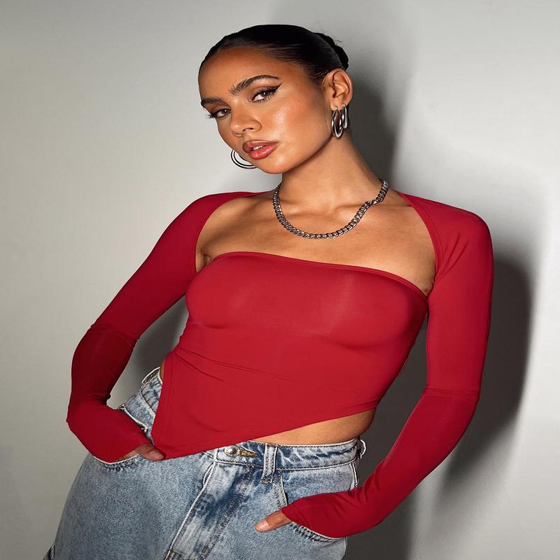 Koslo Bolero Top Red