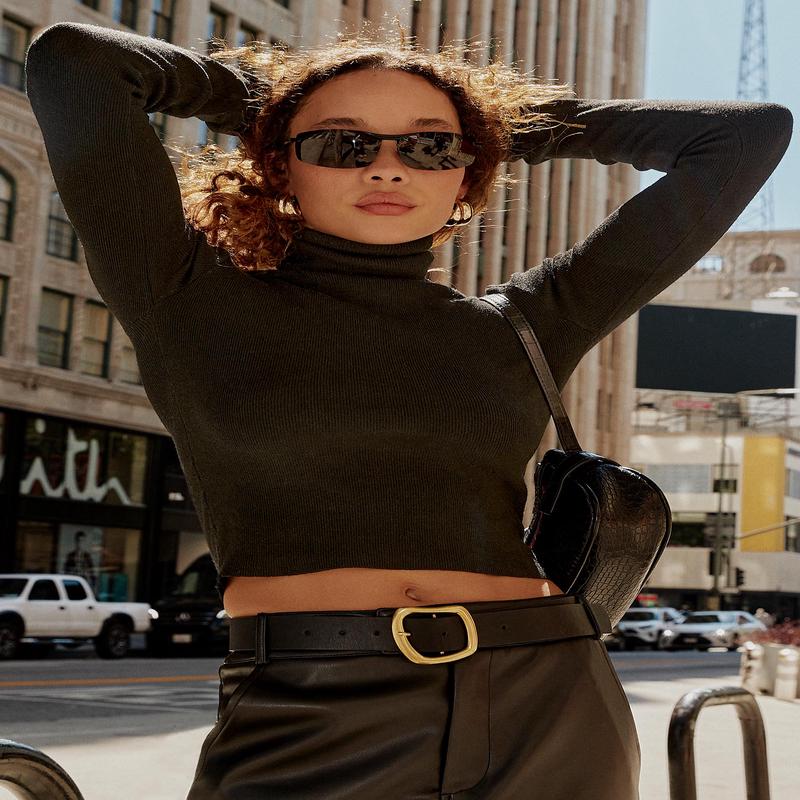 Savonna Long Sleeve Top Black