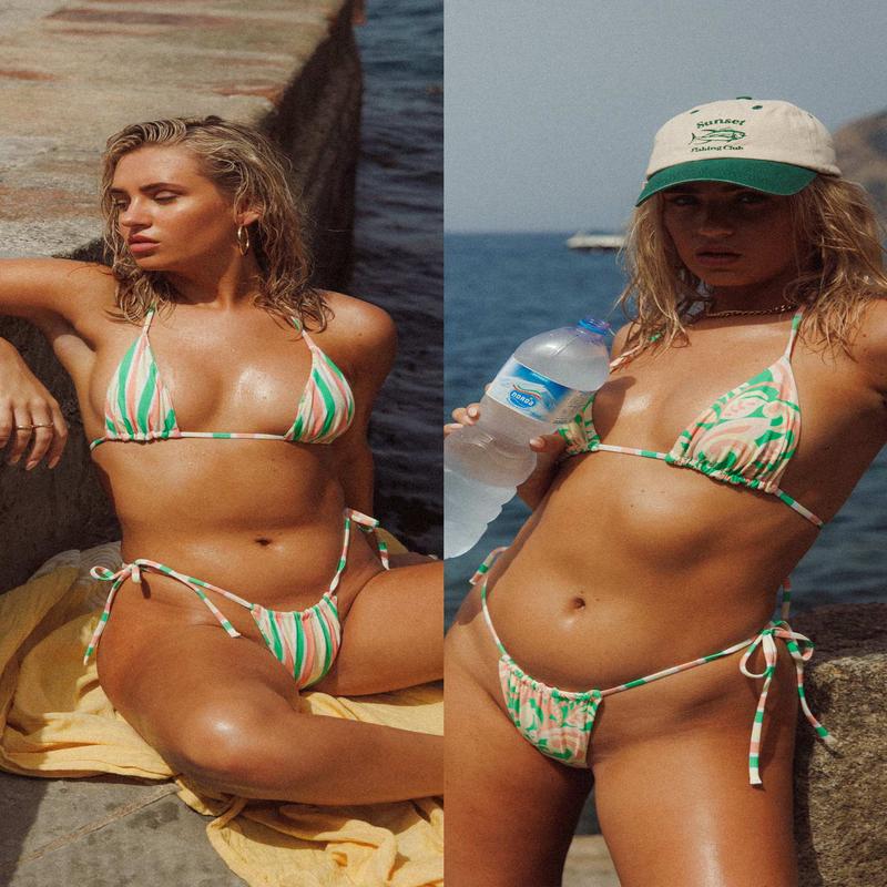 Vanessa Reversible Bikini Bottoms Green Multi