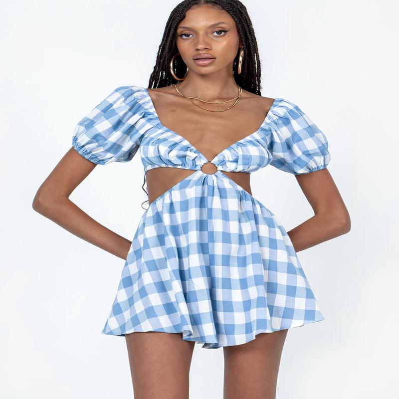 Kade Romper Blue