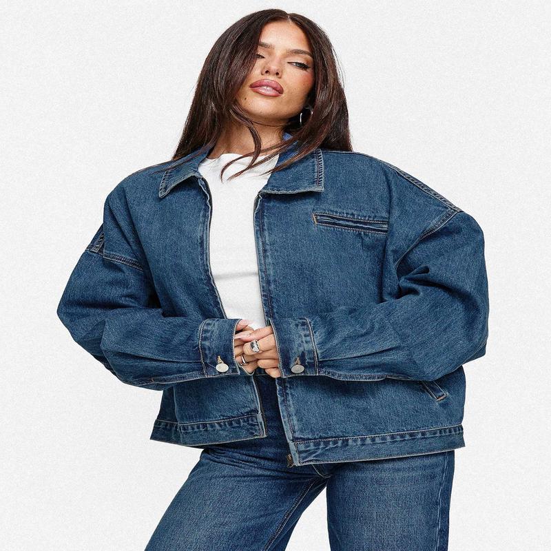 Riina Bomber Jacket Denim