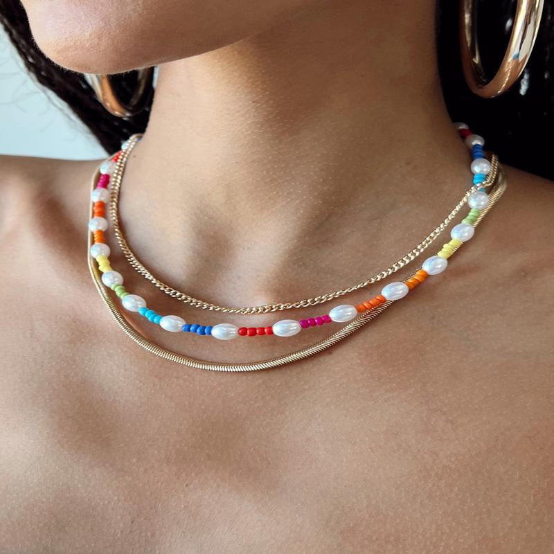 Brando Necklace Gold / Multi