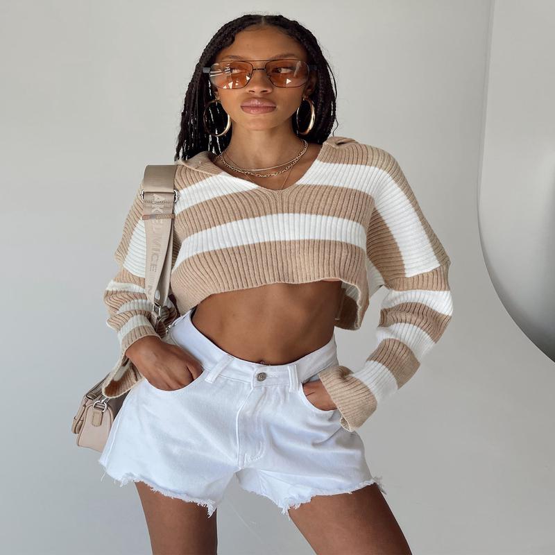 Brittany Denim Shorts White