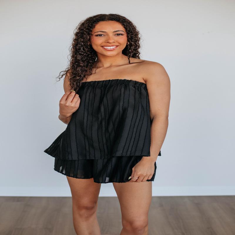 Beaux Romper - Black