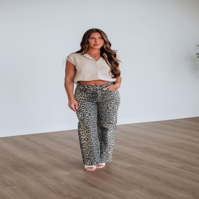 Nathaleia Leopard Pants