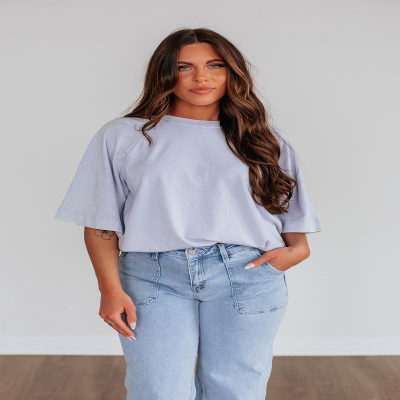 Skylen Oversized Tee - Lavender
