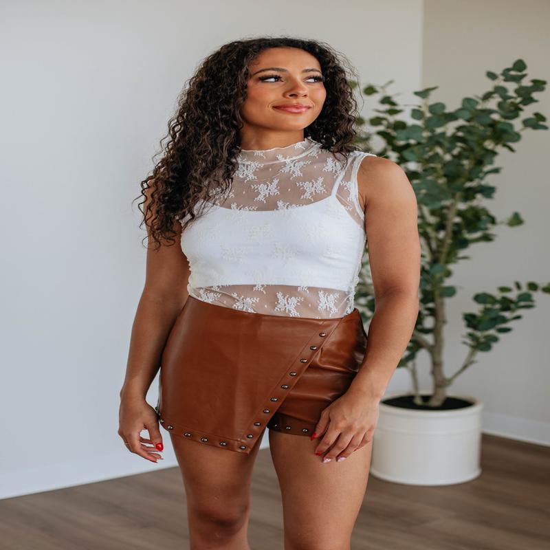 Lessie Lace Top - Ivory