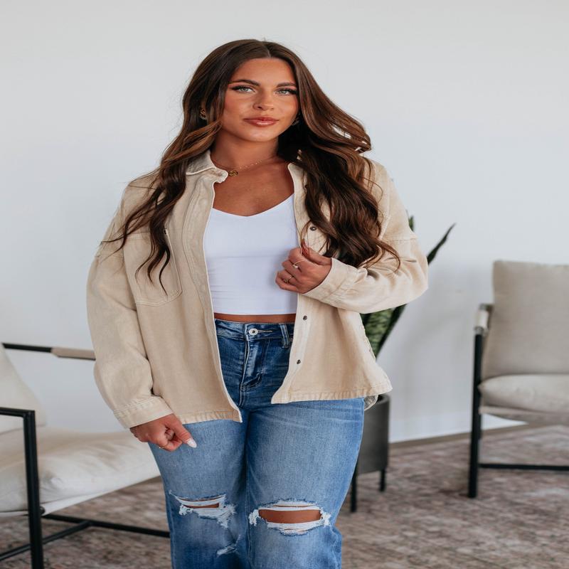 Lovelynn Shacket - Beige