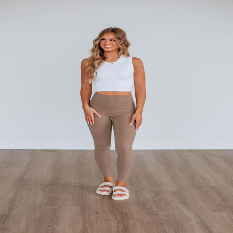 Maylor Active Leggings - Khaki