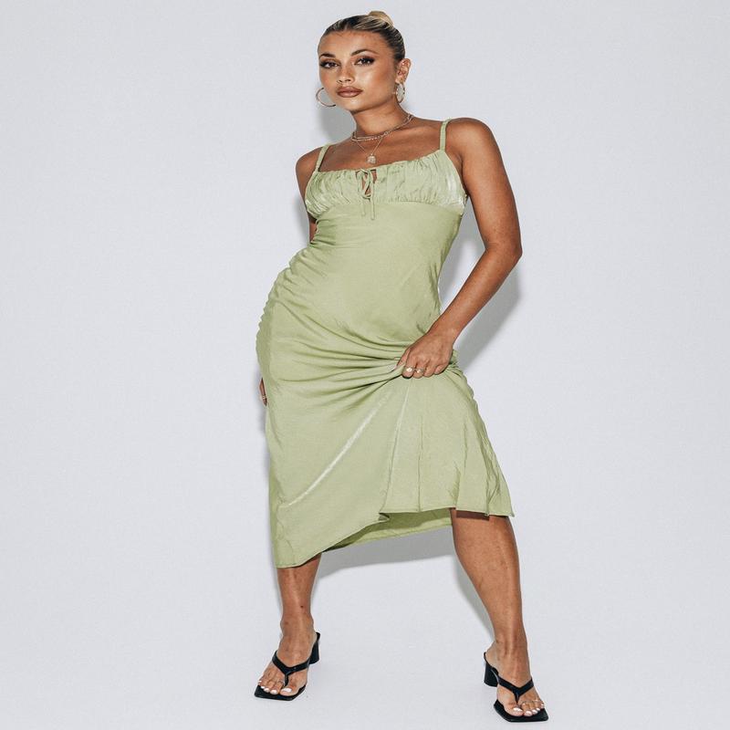 Nicoleta Midi Dress Green