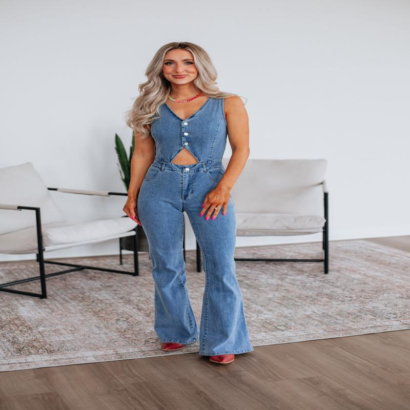 Naida Denim Jumpsuit
