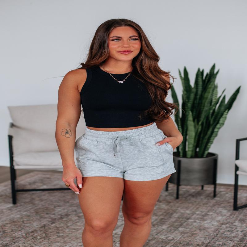 Riggs Lounge Shorts - Heather Grey