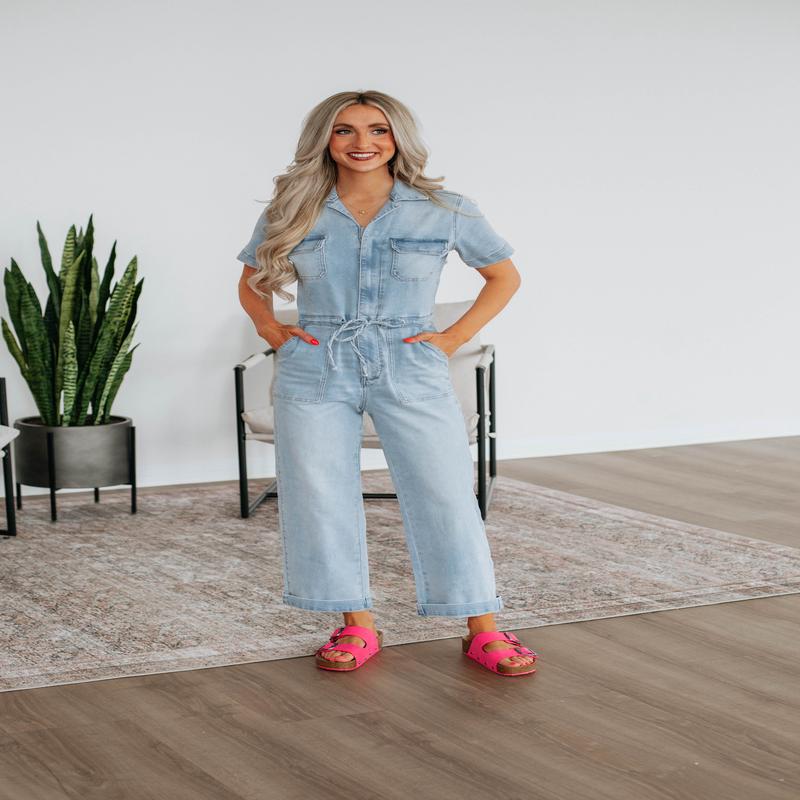 Caroline KanCan Denim Jumpsuit