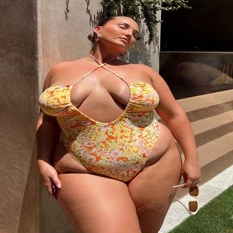 Fern One Piece Yellow Multi Curve