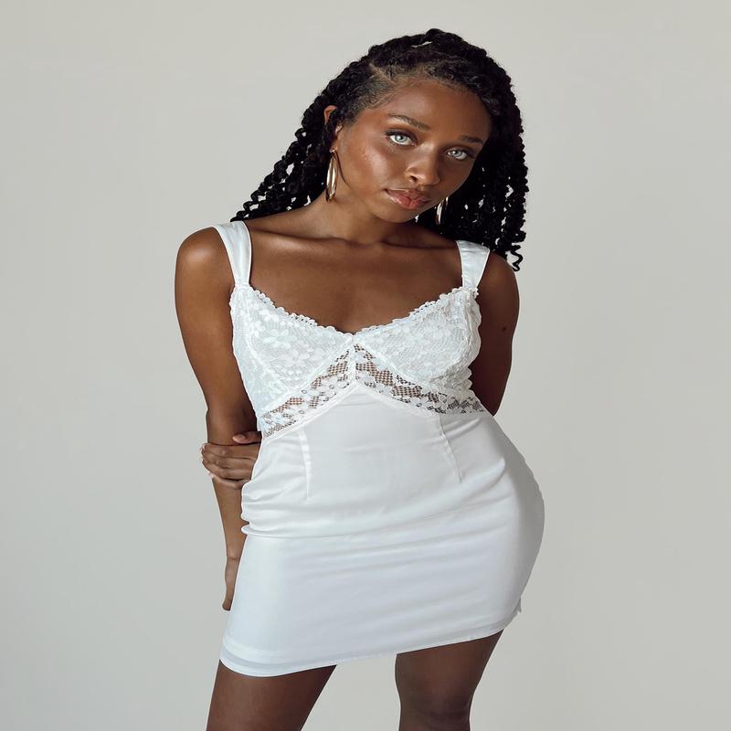 Jeroma Mini Dress White