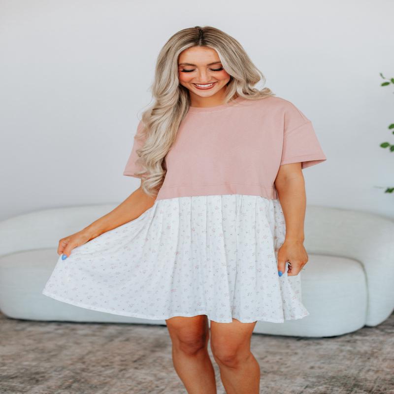 Maise Floral Contrast Dress