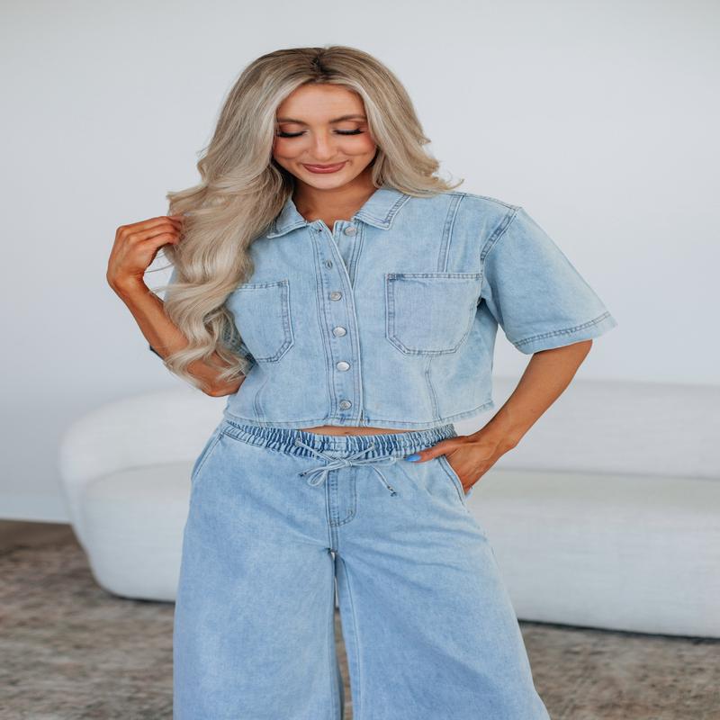 McKenna Mica Denim Top