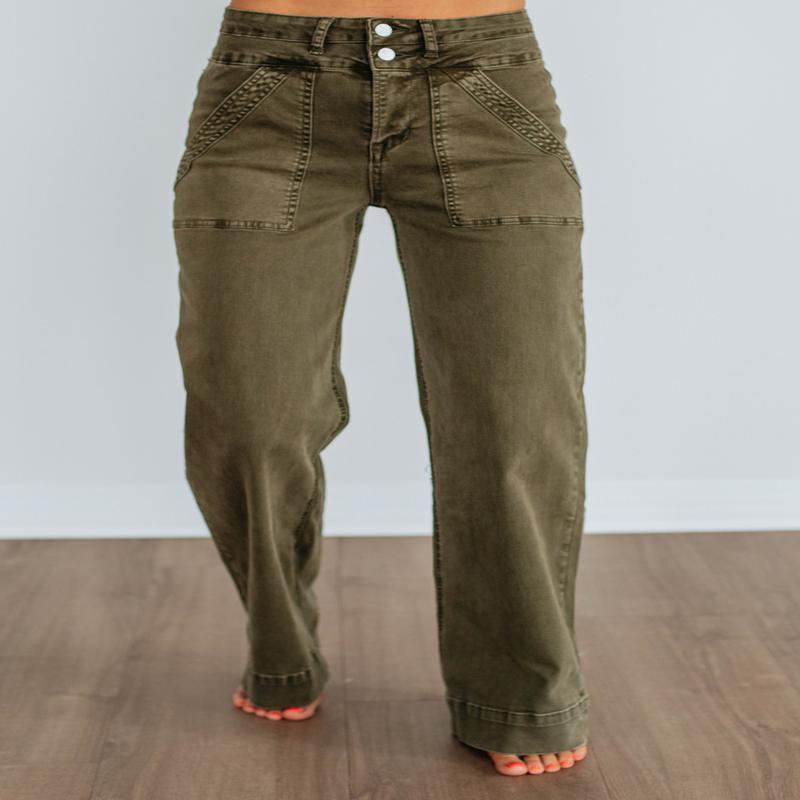 Bennett Mica Jeans - Fern Green