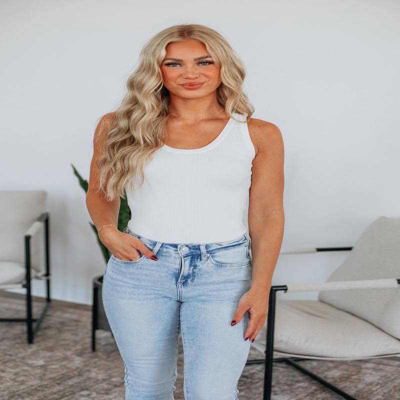Dulcia Ribbed Bodysuit - Ivory