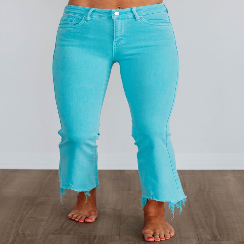 Emberly Mica Jeans - Cyan