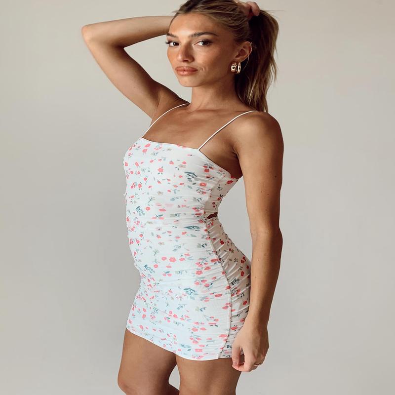 Holloway Wishes Mini Dress White Floral