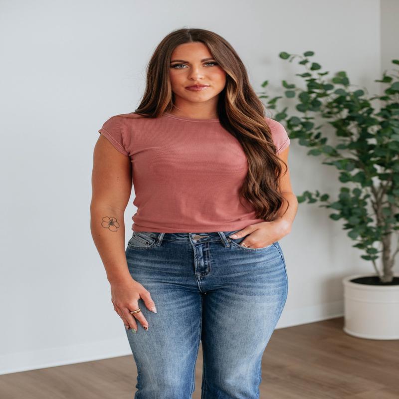 Kaelyn Ribbed Top