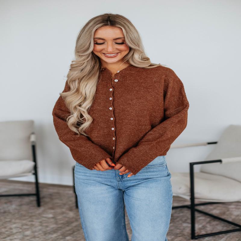 Brooke Cardigan - Walnut