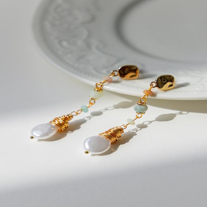 Lapira Drop Earrings Gold / Multi