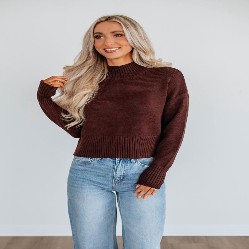 Maya Mock Neck Sweater