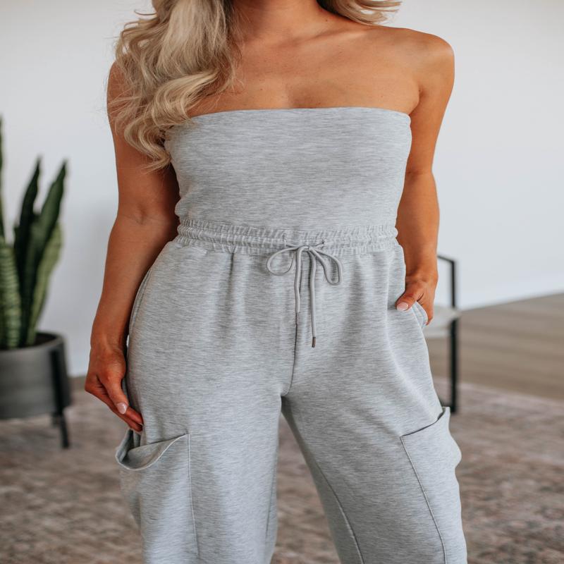 Nevena Jumpsuit - Heather Grey