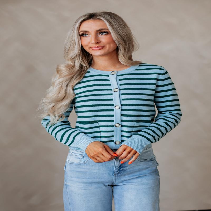 Coralie Striped Cardigan