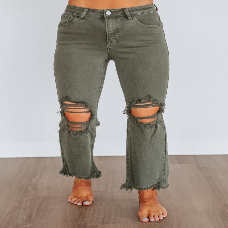 Rudy Risen Jeans - Dark Olive