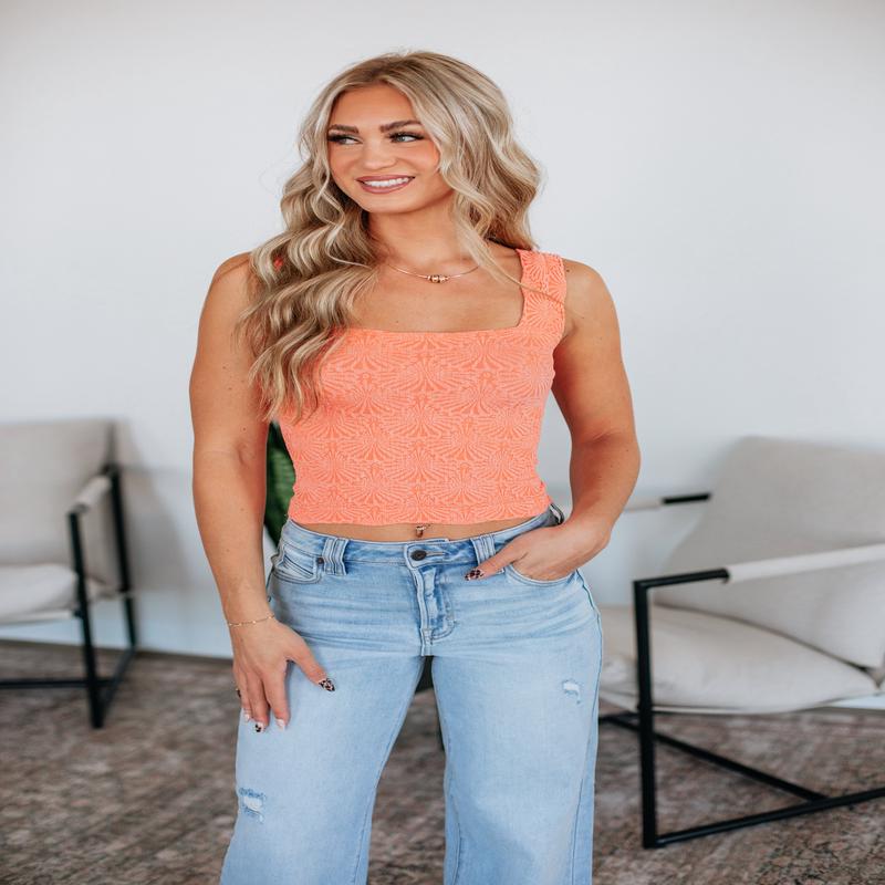 Yours Truly Tank - Coral