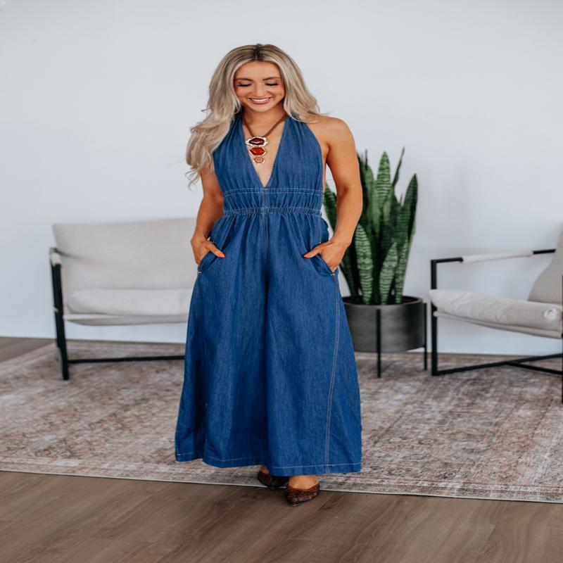 Misty Denim Jumpsuit