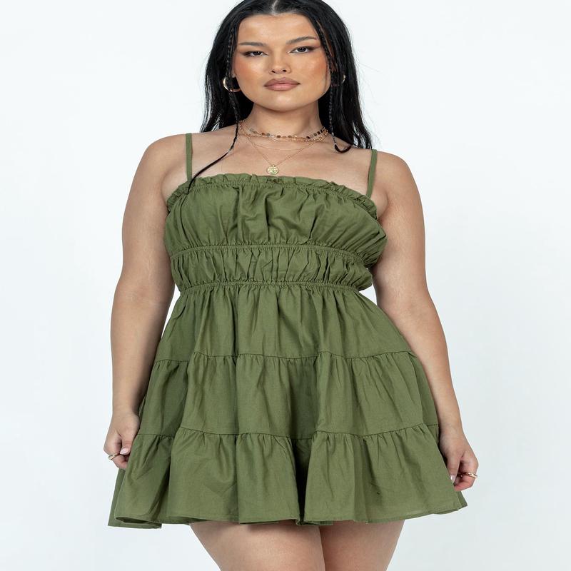 Ceara Mini Dress Khaki