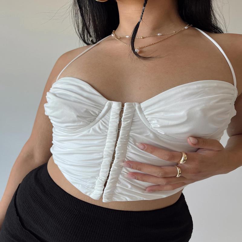 Hunter Corset Top White