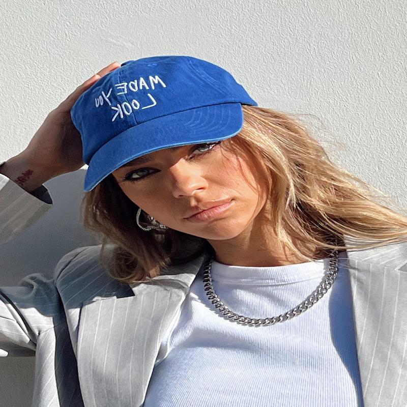 Made You Look Dad Cap Blue