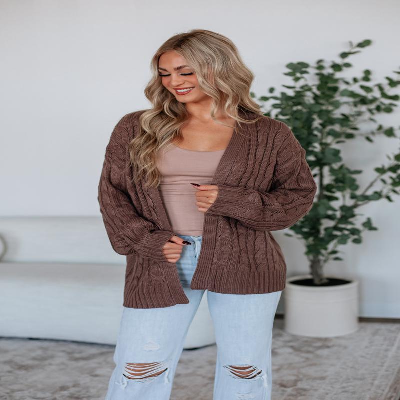 Shelly Cable Knit Cardigan