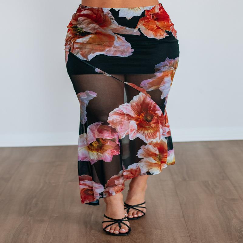 Camellia Floral Skirt