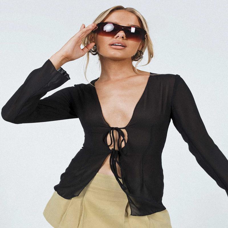 Chosen Long Sleeve Top Black