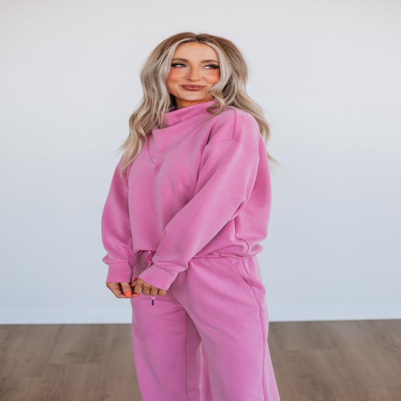 Teleri Lounge Top - Bubblegum