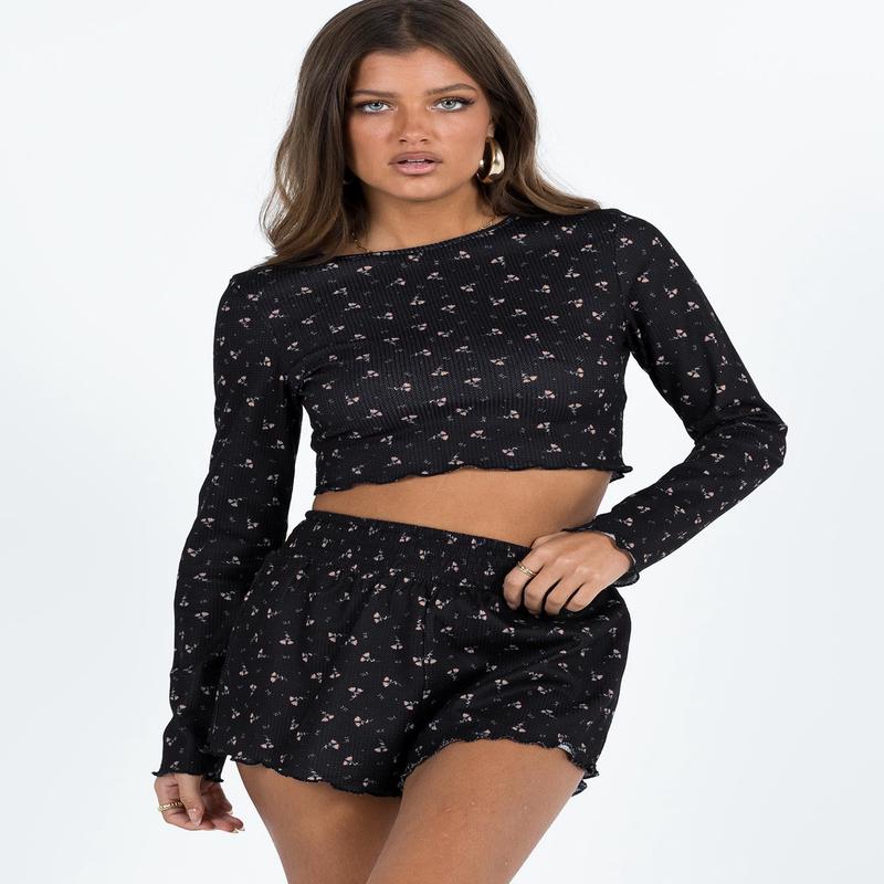 Patton Long Sleeve Set Navy Floral