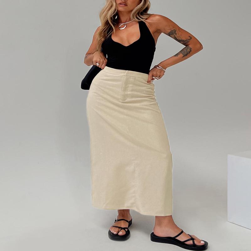 Romeria Maxi Skirt Beige